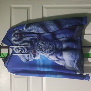 Beautiful Tiger with cub hoodie